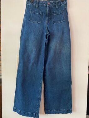 Old Navy Extra High-Rise Wide Leg Dark Blue Jeans